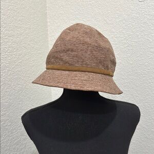 Giovannio Brown Bucket Hat with Tan Band